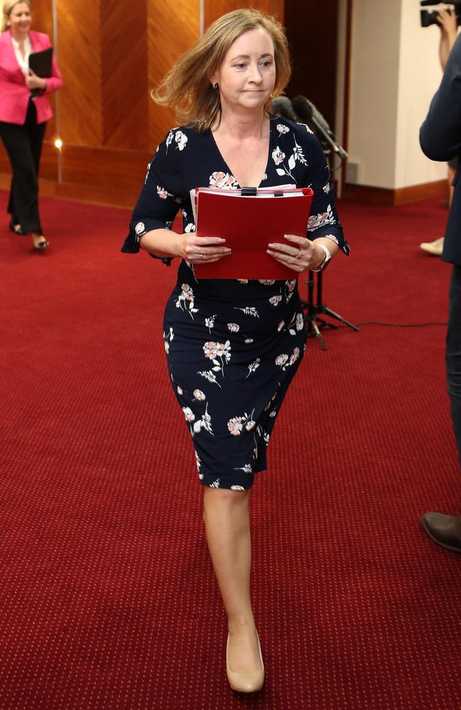 Minister for Health and Ambulance Services Yvette D'Ath, Parliament House, Brisbane. Picture: Liam Kidston