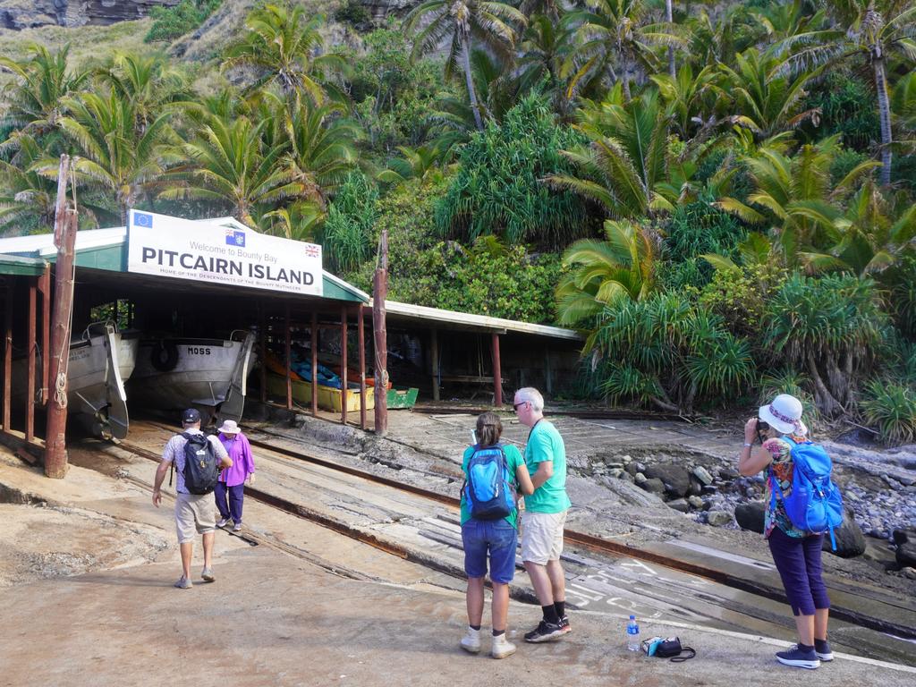 The dock at Bounty Bay is the only place where visitors can land on the island. Picture: istock