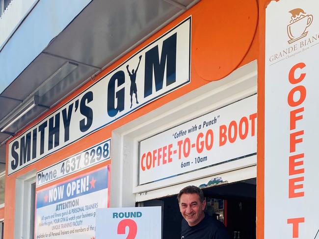 Brendon Smith  has converted the front of his boxing gym into a coffee booth to combat the COVID-19 pandemic and promote mental health.