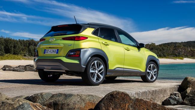 If only Hyundai had made the Kona’s boot a few centimetres bigger, it could have stowed a full size spare. Picture: Supplied.