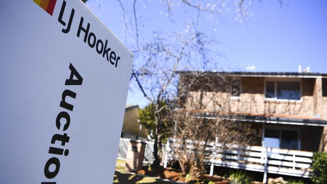 The housing market continues to be remarkably buoyant despite the pandemic, so banks are busy. Picture: Lukas Coch/AAP