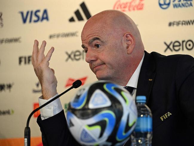 FIFA president Gianni Infantino is ‘happy with everything’. Picture: Saeed KHAN / AFP