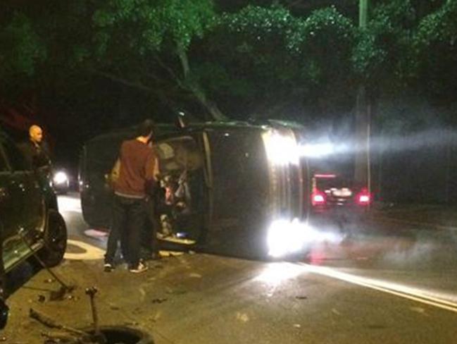 The crash scene at O'Sullivan Rd Bellevue Hill / Picture: Supplied