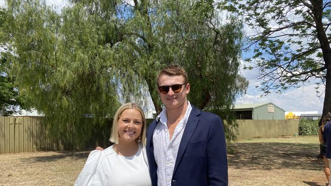 Punters dressed in their finest black and white for Derby Day celebrations in Dubbo. Photo: Tijana Birdjan