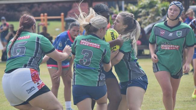 Faces of the CQ Capras under-17 and under-19 girls open trials at St Brendan's College, Yeppoon, on November 16, 2024.