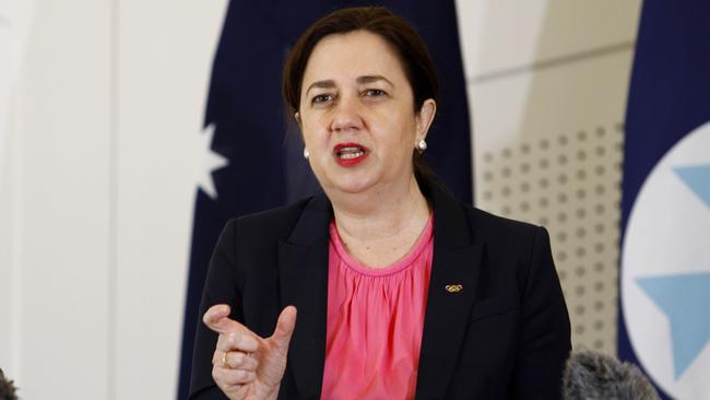 Queensland Premier Annastacia Palaszczuk in Brisbane on Monday. Picture: Tertius Pickard