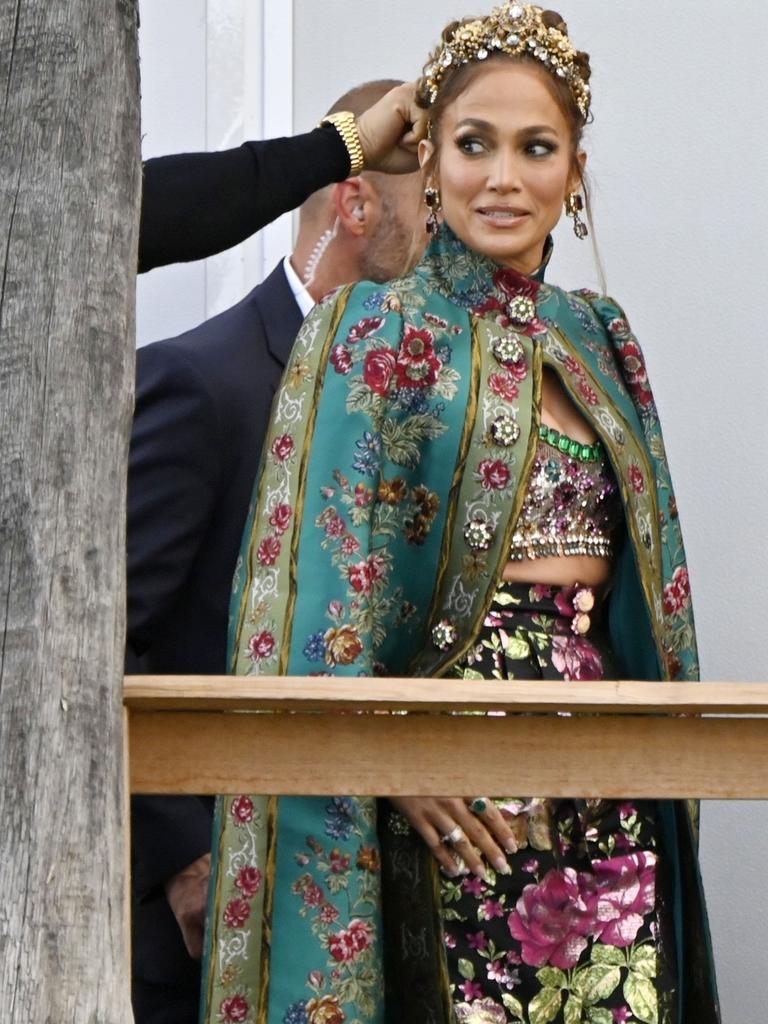 JLo leaves price tag on dress at Dolce and Gabbana party | news.com.au ...