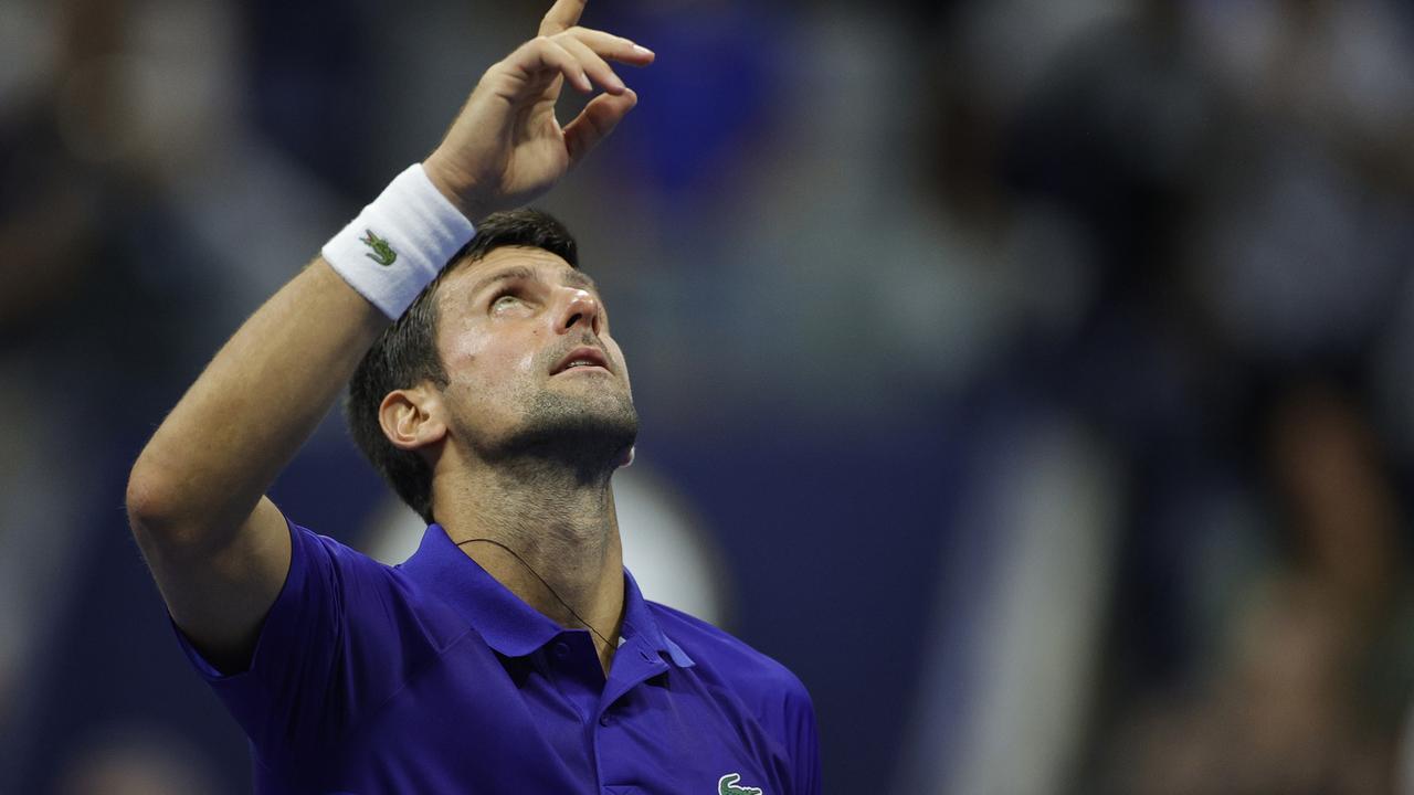 Novak Djokovic insists our souls are safe for now. Photo by Sarah Stier/Getty Images.