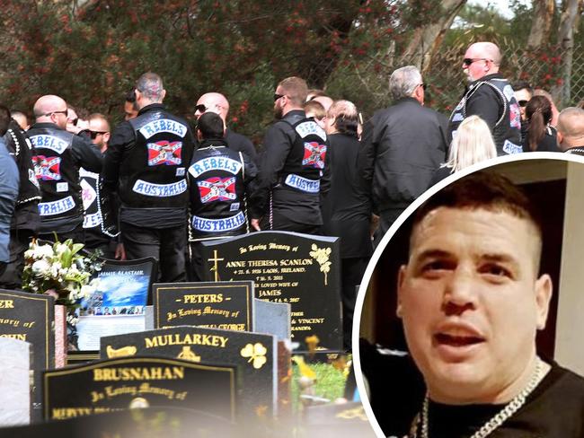 Rebel bikie Shane Smith's funeral