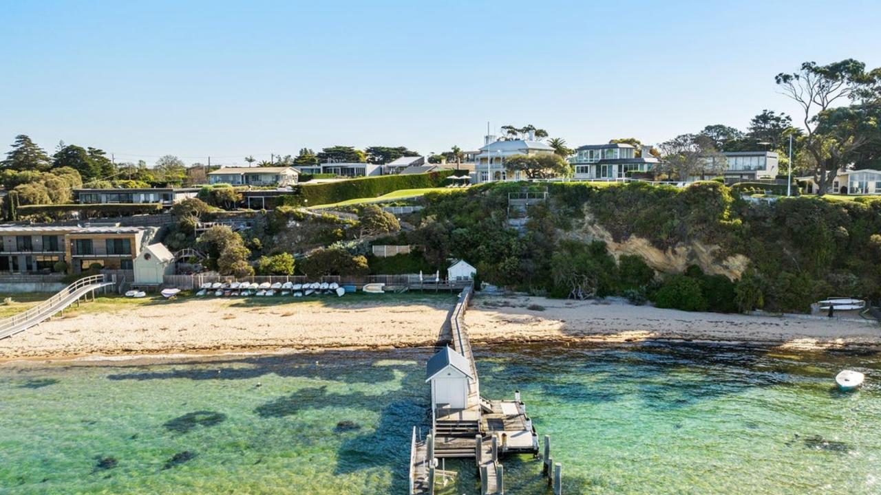 The homes come with their own jetty and a rarely used beach.