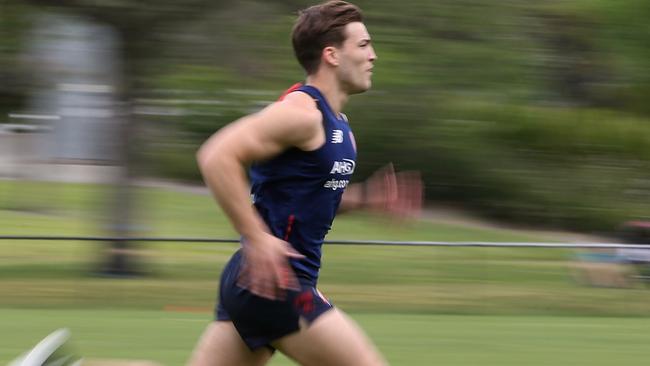 Jack Viney is a budding leader at Melbourne. Picture: Wayne Ludbey