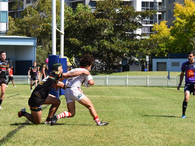 Omar Dennaoui scores in the Harold Matthews Cup. Picture: Sean Teuma/NewsLocal