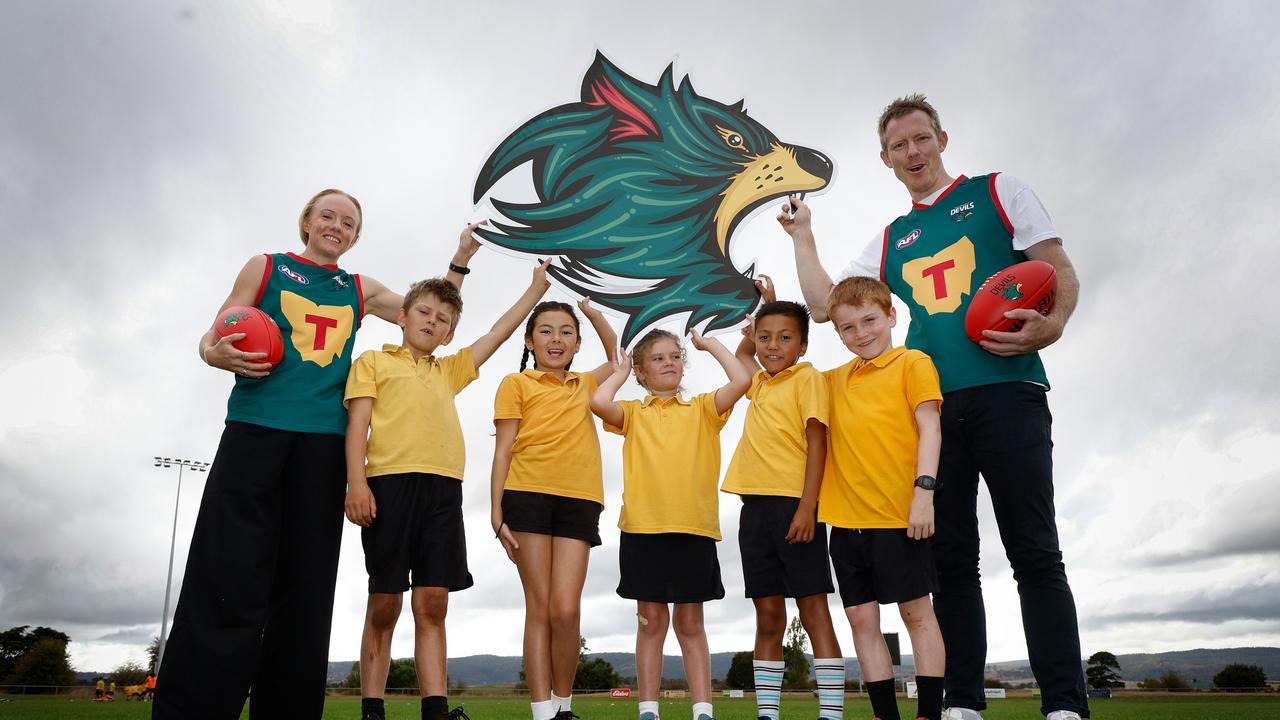 Tasmanians of all ages are excited about the birth of their new AFL team the Devils. Picture: Michael Willson/AFL Photos via Getty Images