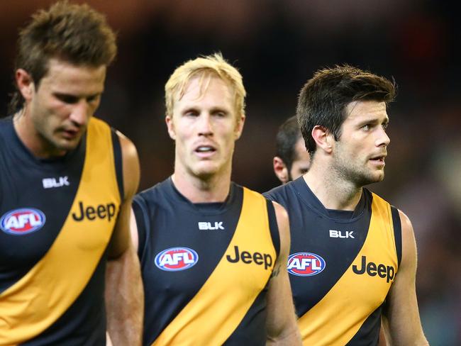 Richmond’s players trudge from the field.