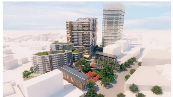 Artist's impression of the Warrick Ln redevelopment in Blacktown.