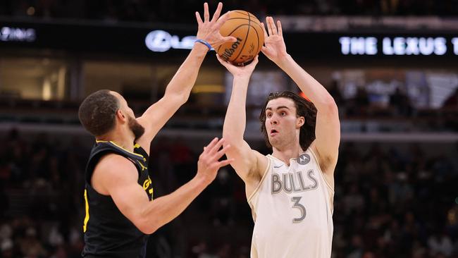 Giddey has been shooting much better from three-point range. Photo: Michael Reaves/Getty Images/AFP.