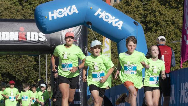 IRONKIDS Tasmania race start at PW1. Picture: Chris Kidd