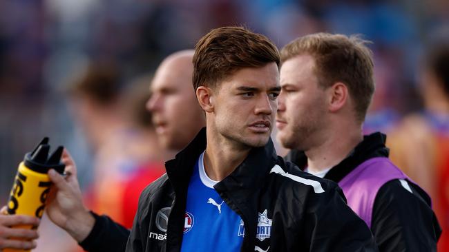 Jy Simpkin could miss just a fortnight of action. Picture: Michael Willson/AFL Photos via Getty Images