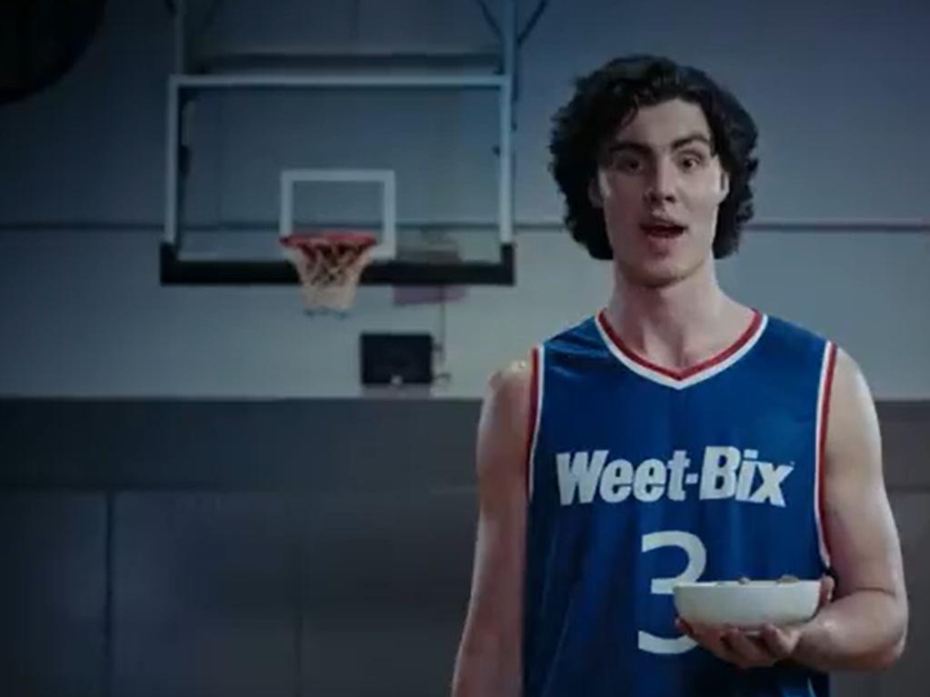 Giddey is one of the faces of Weet-Bix. Picture: Twitter