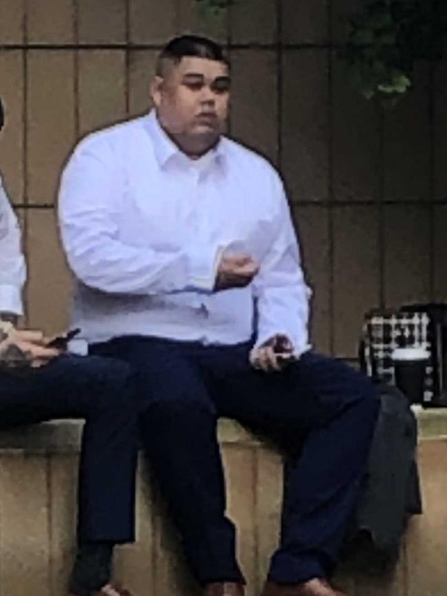 Jason Holder outside Parramatta District Court before his sentence hearing.