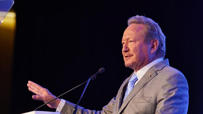 21-11-2023 - Executive Chairman Dr Andrew Forrest speaks at the Fortescue AGM. Picture: SoCo Studios