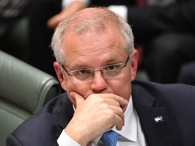 Prime Minister Scott Morrison during Question Time in the House of Representatives at Parliament House in Canberra, Thursday, December 6, 2018. (AAP Image/Mick Tsikas) NO ARCHIVING