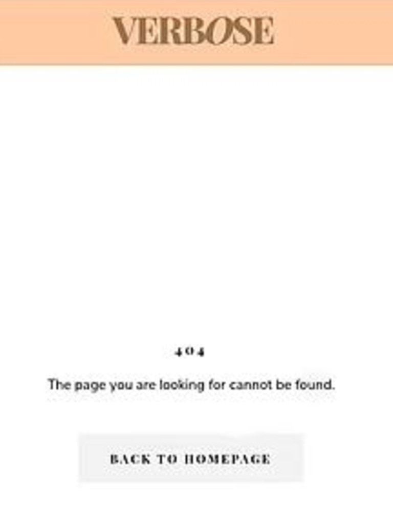 Most pages on the website are returning a 404 error message.