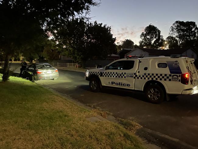 Police have arrested two people after a police pursuit of an allegedly stolen car in Bendigo on Tuesday. Picture: Gianni Francis.