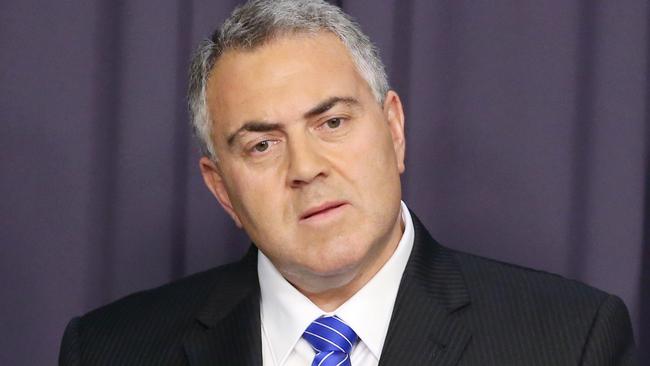 Pre-Budget: Job ID PD462490. Treasurer Joe Hockey during a pre-budget press conference at Parliament House in Canberra.Pic by Gary Ramage