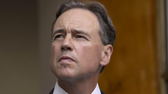 Health Minister Greg Hunt says it’s likely that those entering Australia will have to have the vaccine or undergo quarantine. Picture: Greg Ramage