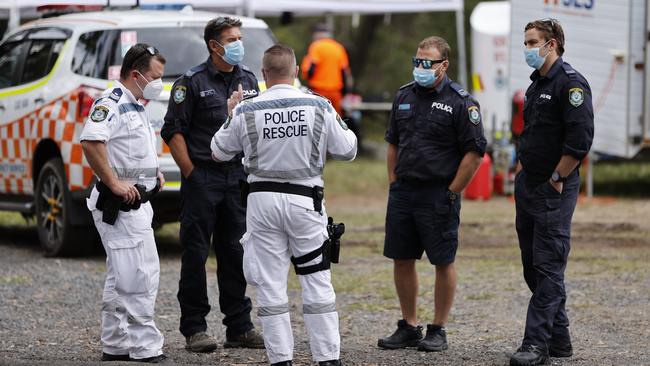 The massive search has included members of Police Rescue, the RFS and SES. Picture: Tim Hunter