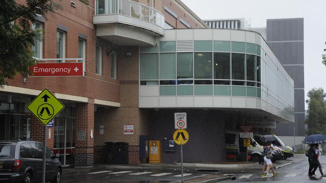 Emergency Department entry at Liverpool Hospital.