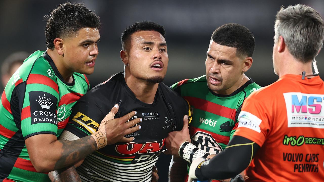 Leniu has been cleared by an independent doctor to play, in a massive boost to his grand final chances. Picture: Getty Images