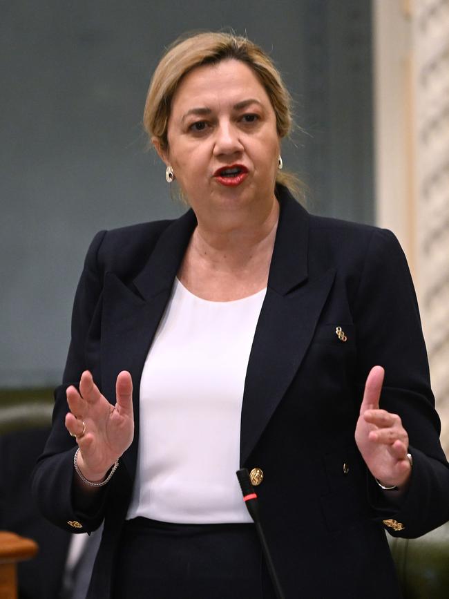 Queensland Premier Annastacia Palaszczuk on Tuesday. Picture: NCA NewsWire / Dan Peled