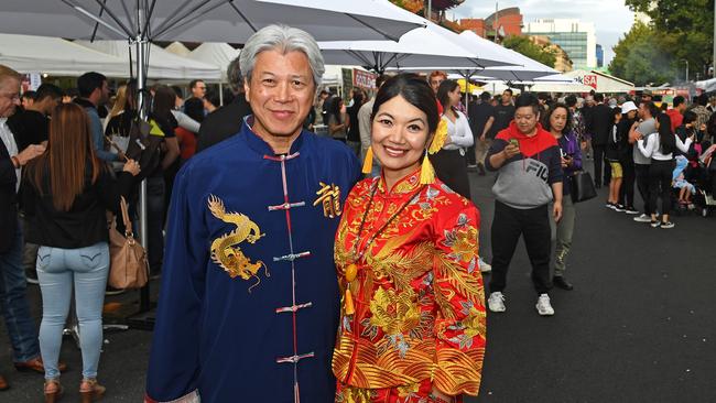 Jing Lee and her husband Eddie Liew. Picture: Tom Huntley