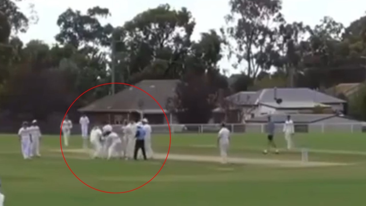 WATCH: Headbutt sparks wild brawl in club cricket match