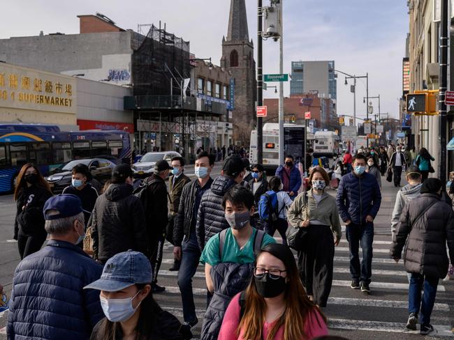 Queens, New York, this week. Picture: Ed Jones/AFP