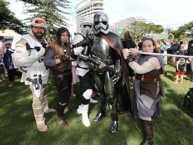 STAR WARS (501st Legion) - Aaron Sharp, Sarah Manazzo, Dave Kenna, Renae Gordon, Tarleah Hatch. Pic Mike Batterham