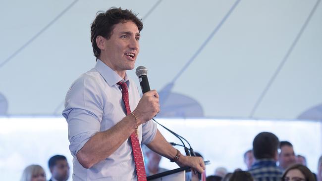 Canadian Prime Minister Justin Trudeau: ‘Canada has been America’s most steadfast ally’. Picture: AP