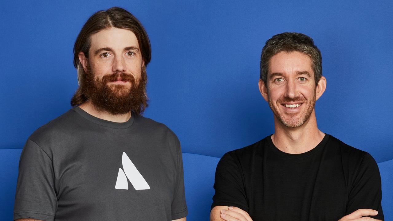 Atlassian co-CEOs Mike Cannon-Brookes and Scott Farquhar topped the list for the eighth-straight year. Source: Atlassian