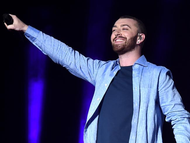 Guest singer Sam Smith performs onstage during the Disclosure show on day 2 of the 2016 Coachella Valley Music &amp; Arts Festival. Picture: Kevin Winter/Getty Images for Coachella