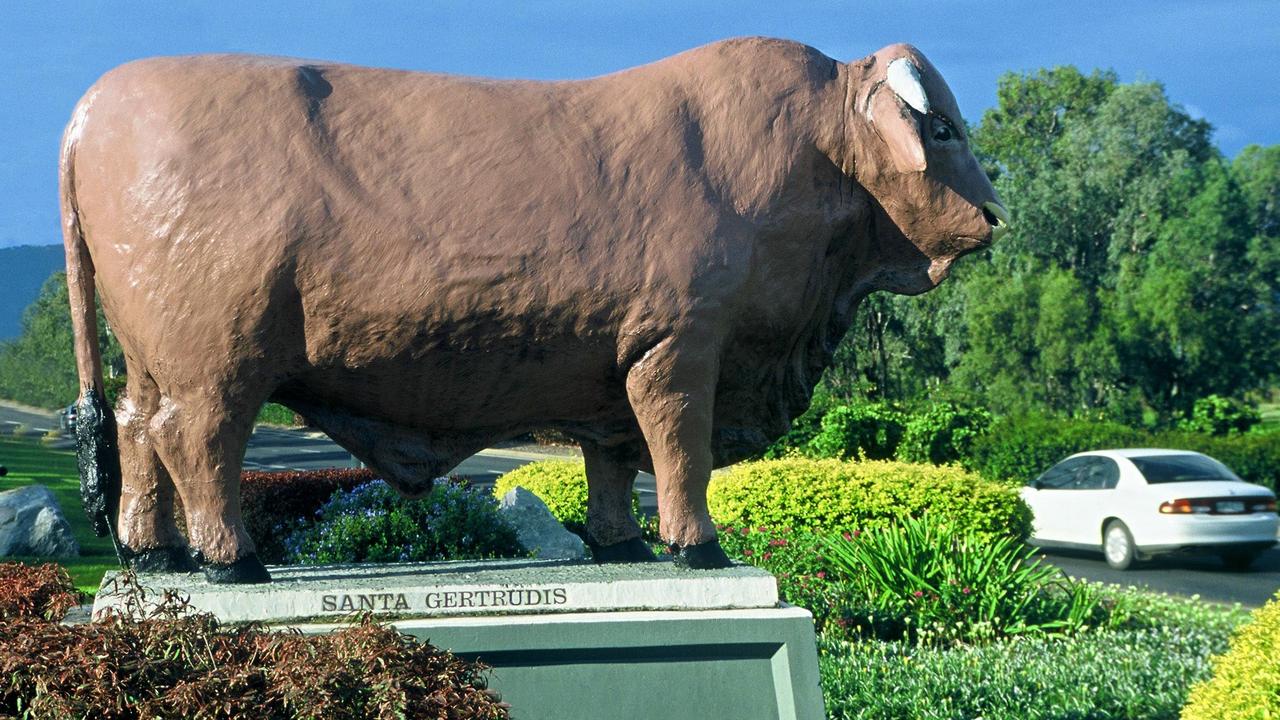 Bull statue pictured in 2003.