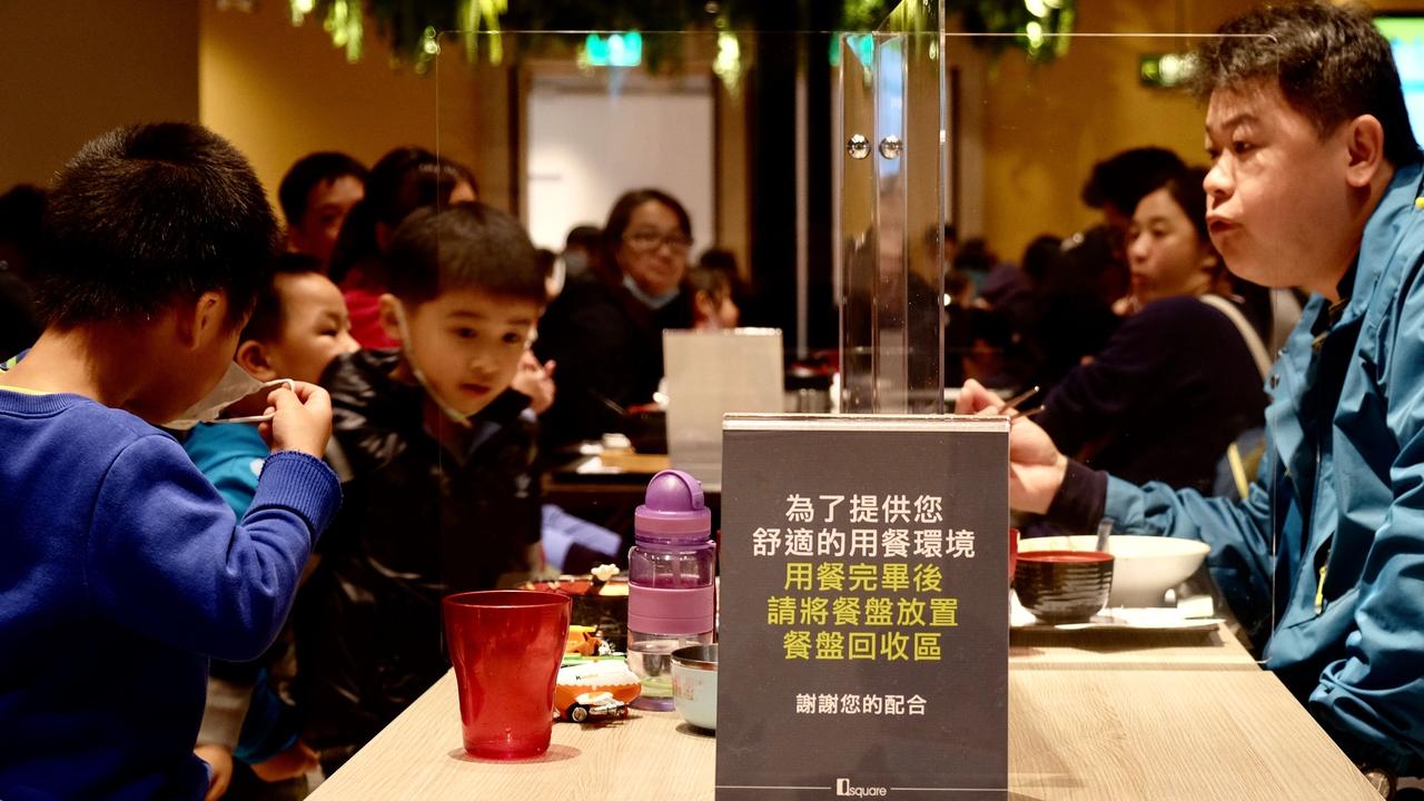 Restaurants will now be permitted to offer dine-in services without observing social distancing rules or using dividers between diners. Picture: Sam Yeh/AFP