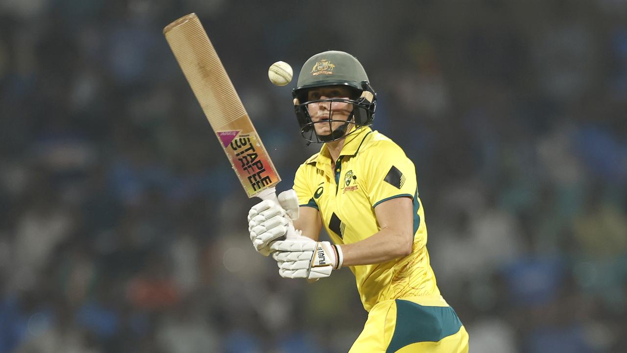 Perry hit a six to secure the win for Australia. (Photo by Pankaj Nangia/Getty Images)