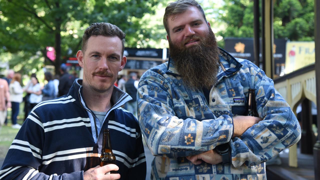 Steven Harvey and Sam Tolman at City Park on Day 1 of Launceston's Festivale. Picture: Alex Treacy