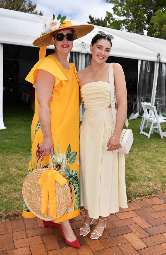 Ella and Michelle Nixon at Weetwood race day, Clifford Park. Picture: Patrick Woods.