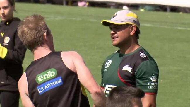 Rabbitohs get an AFL lesson from Tigers