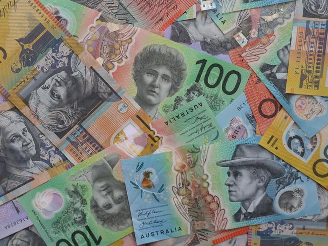 AUSTRALIA - NewsWire Photos - General view editorial generic stock photo of Australian cash money currency. Picture: NCA NewsWire / Nicholas Eagar