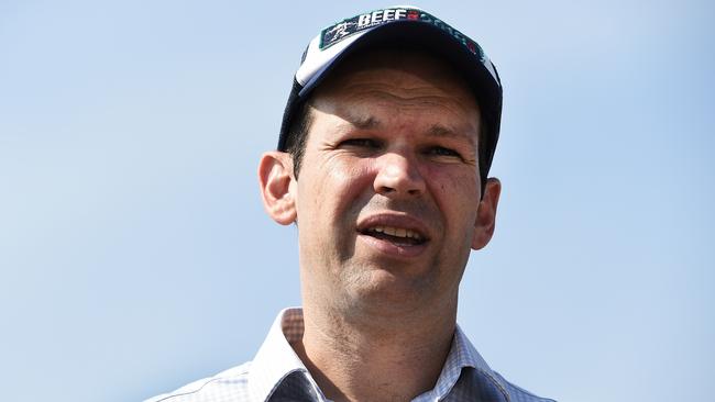 Matt Canavan at a gas project in Darwin. Picture: Keri Megelus