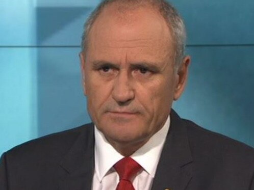 NAB outgoing chairman Ken Henry on 7.30 ABC. Picture: Twitter/ 7.30.